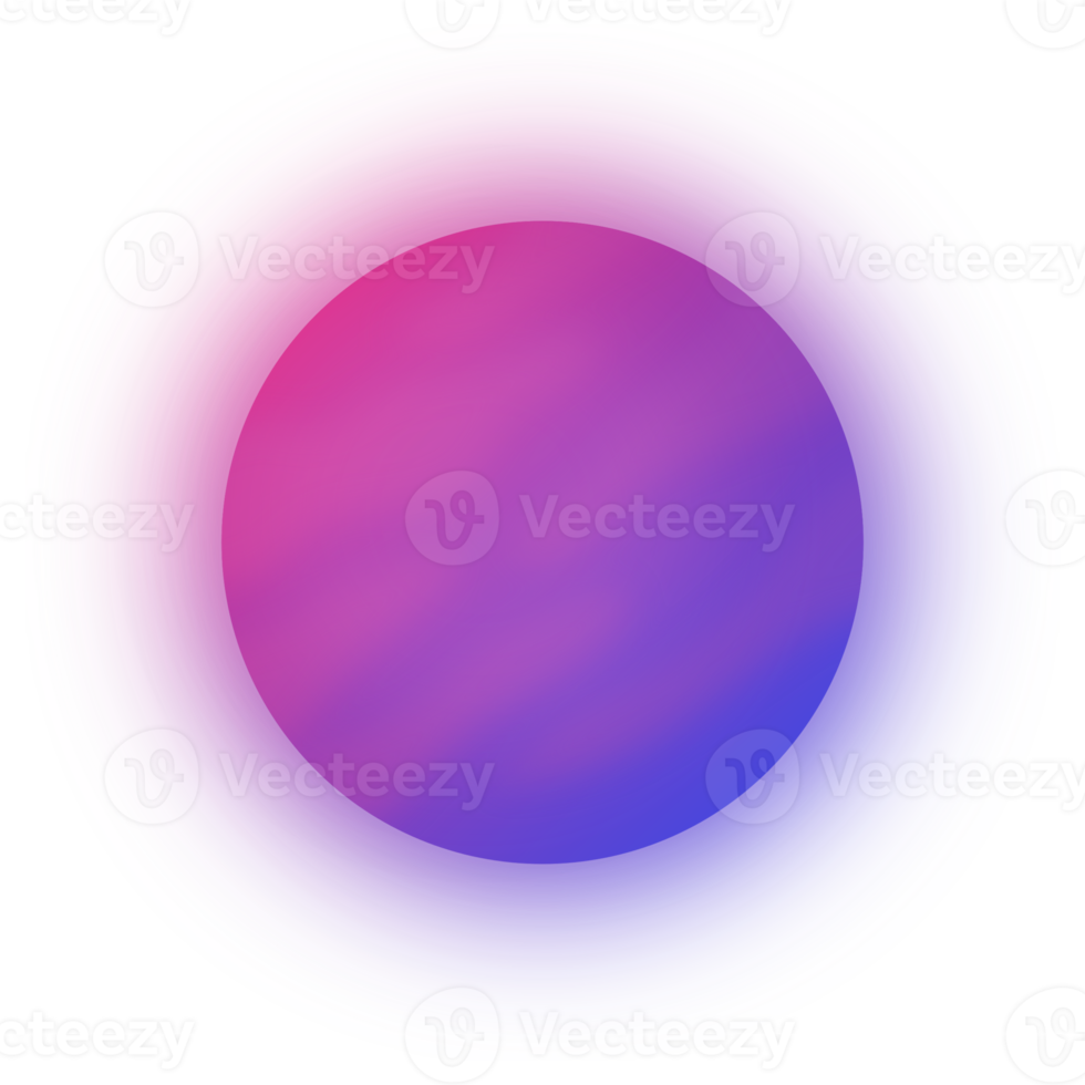 glimmend oranje blauw gloeiend ster planeet illustratie wetenschap kosmos kleurrijk helling png