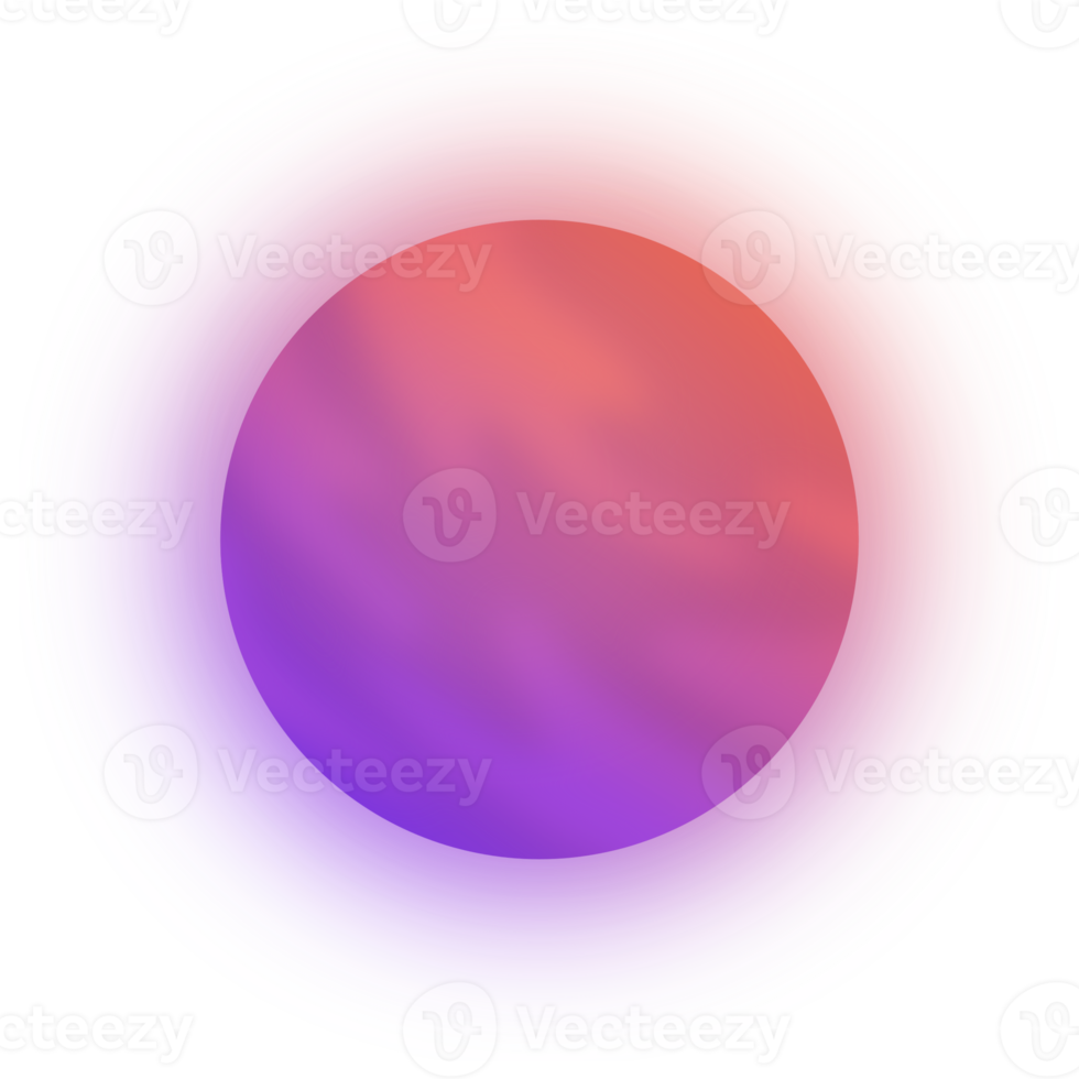 Shiny Orange Purple Glowing Star Planet Illustration Science Cosmos Colorful Gradient png