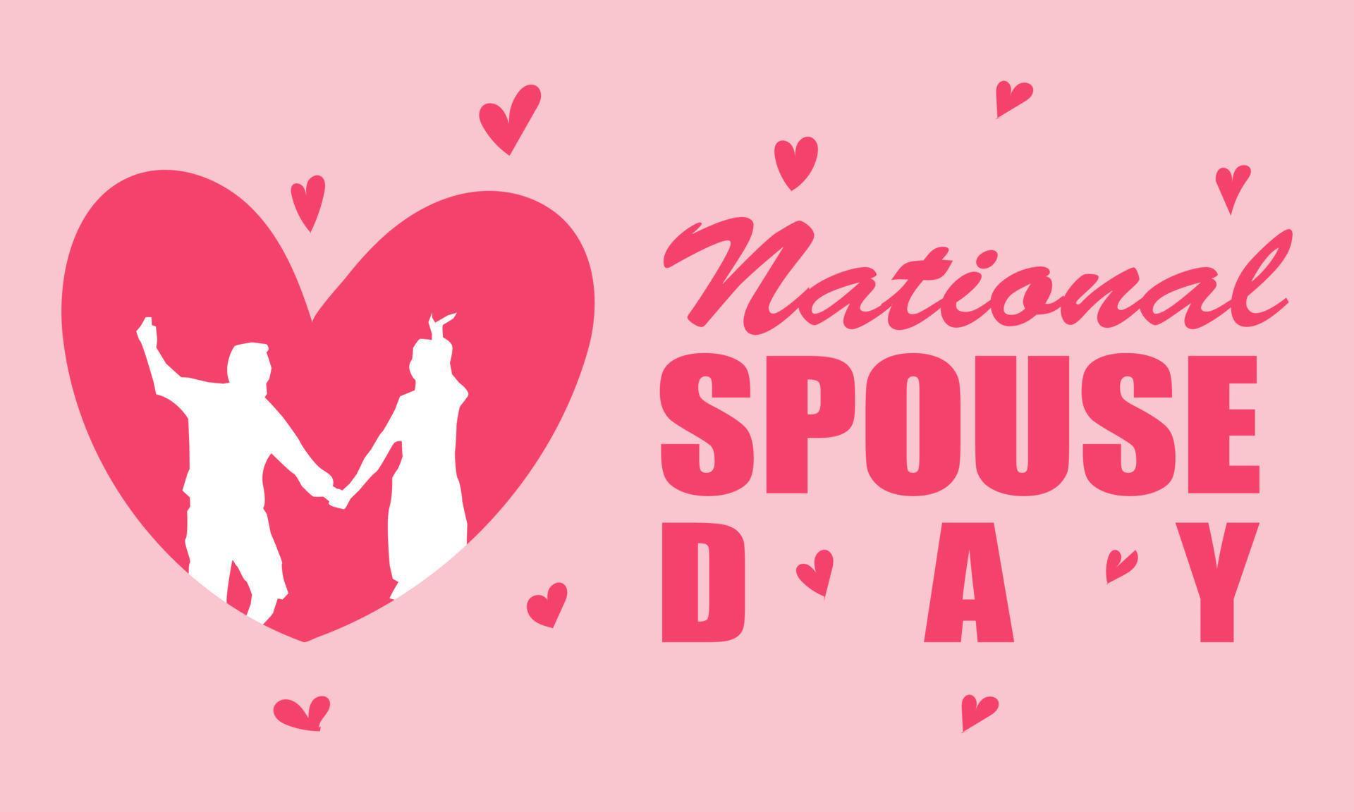 National spouses day spouse day template vector design, very suitable for background, banners