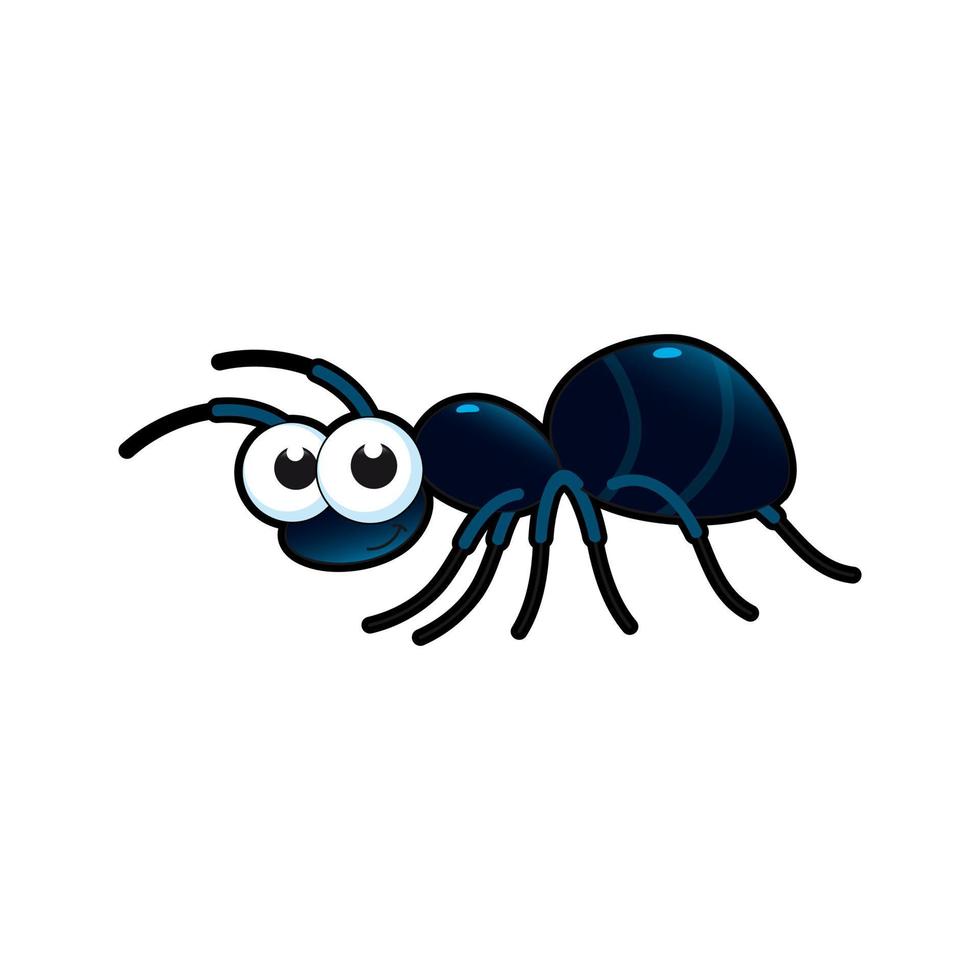 cute ant smiling illustration vector. vector