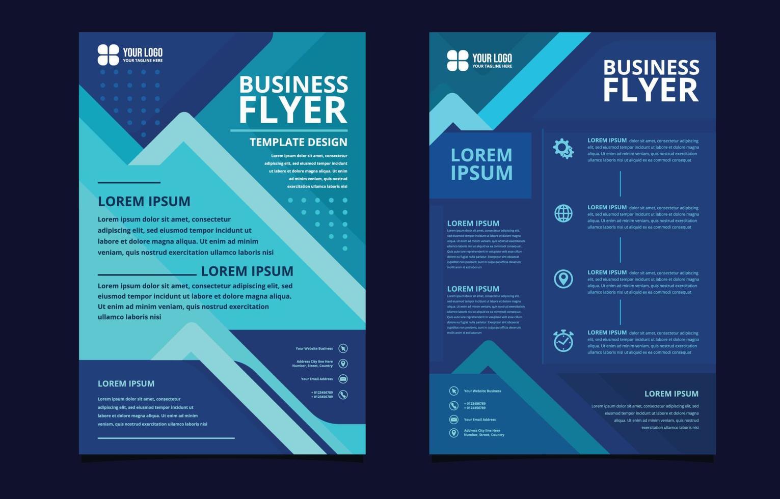 Corporate Business Flyer Template vector