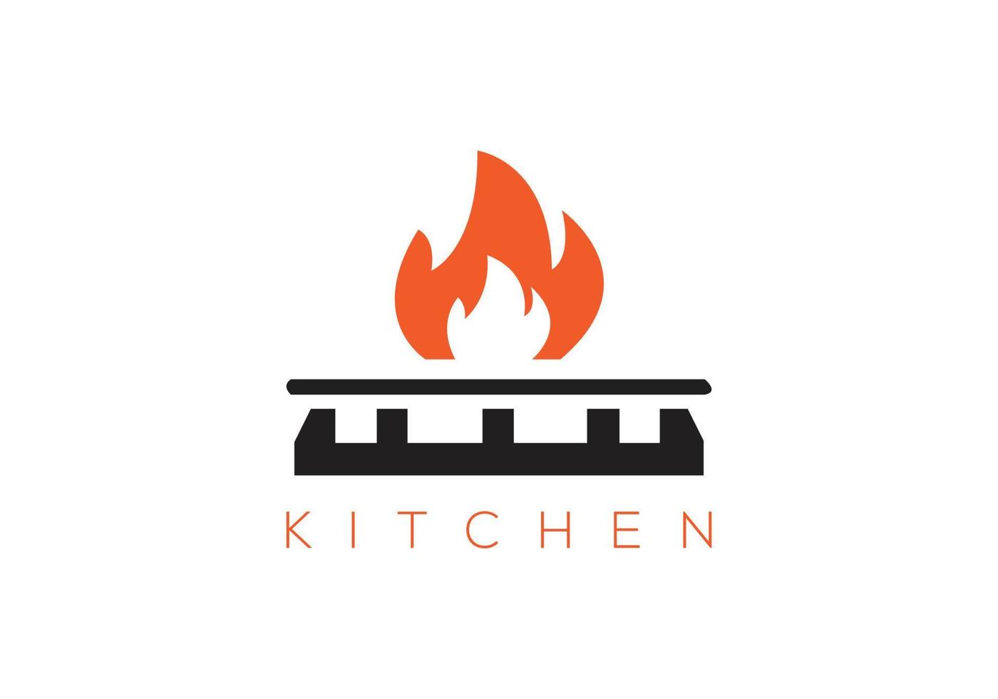 Abstract Kitchen Logo design template vector