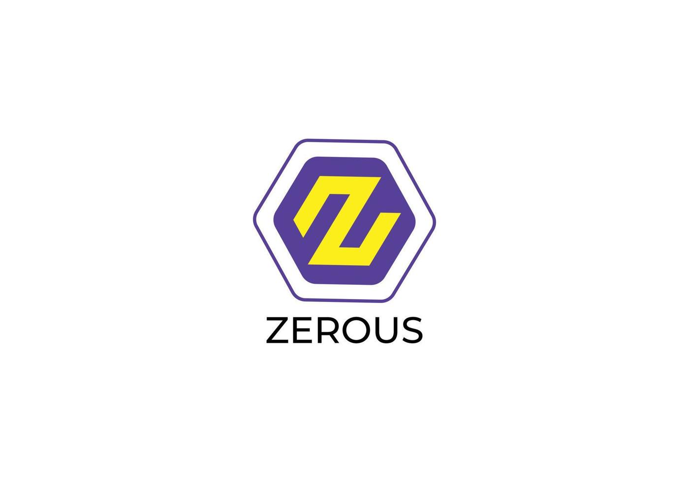 diseño de logotipo de marcas de letras modernas de letra z abstracta zerous vector