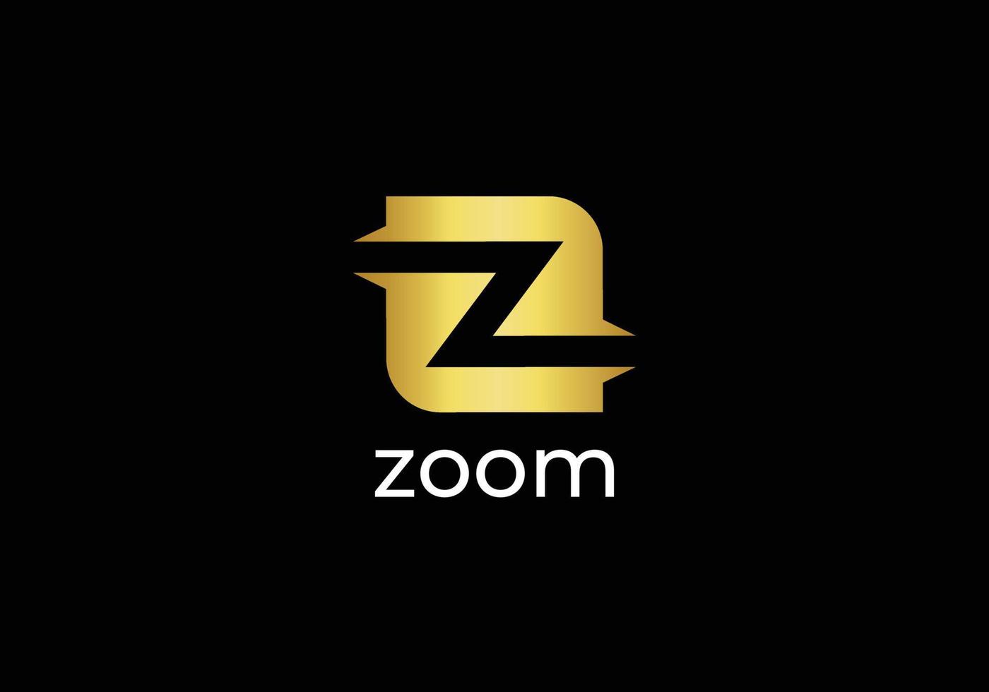 Zoom Abstract z letter modern lettermarks logo design vector