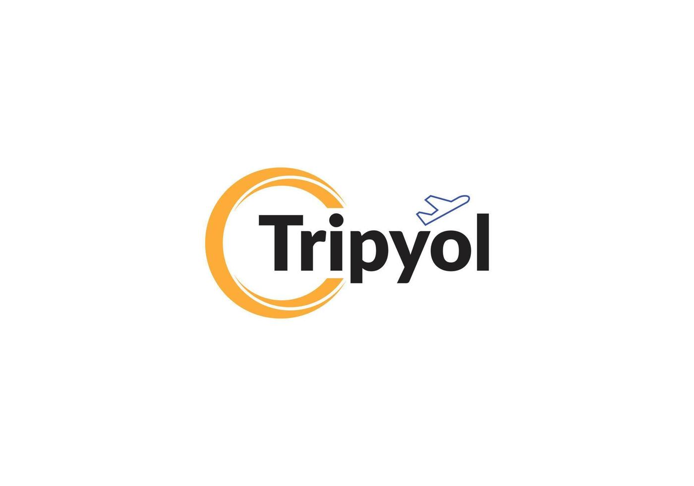 tripyol emblema diseño de logotipo de aire abstracto vector
