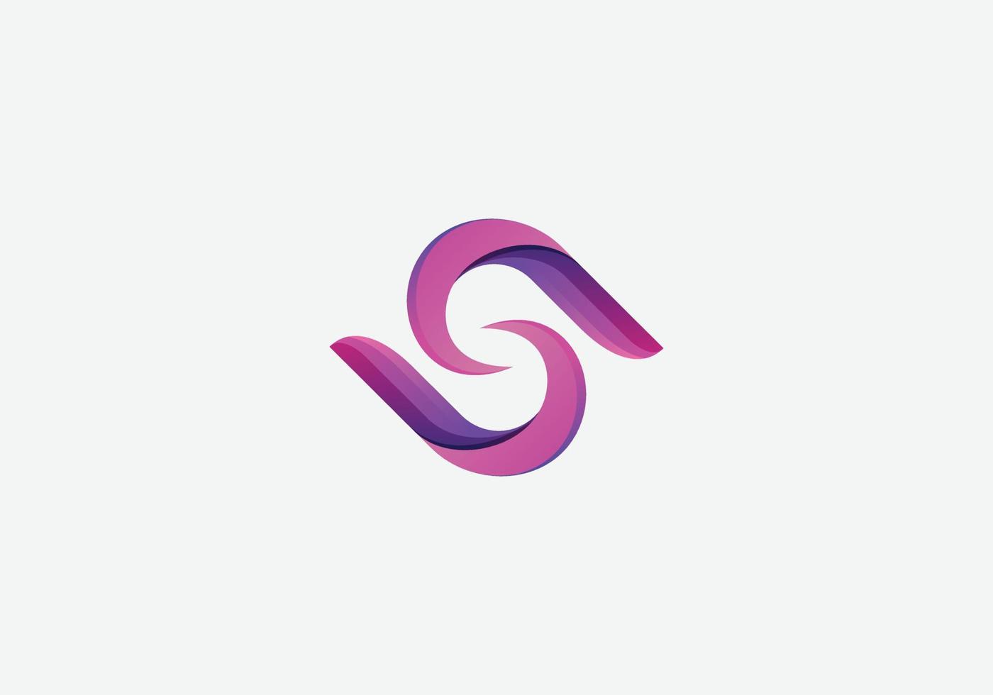 Abstract S initial letter logo design template vector