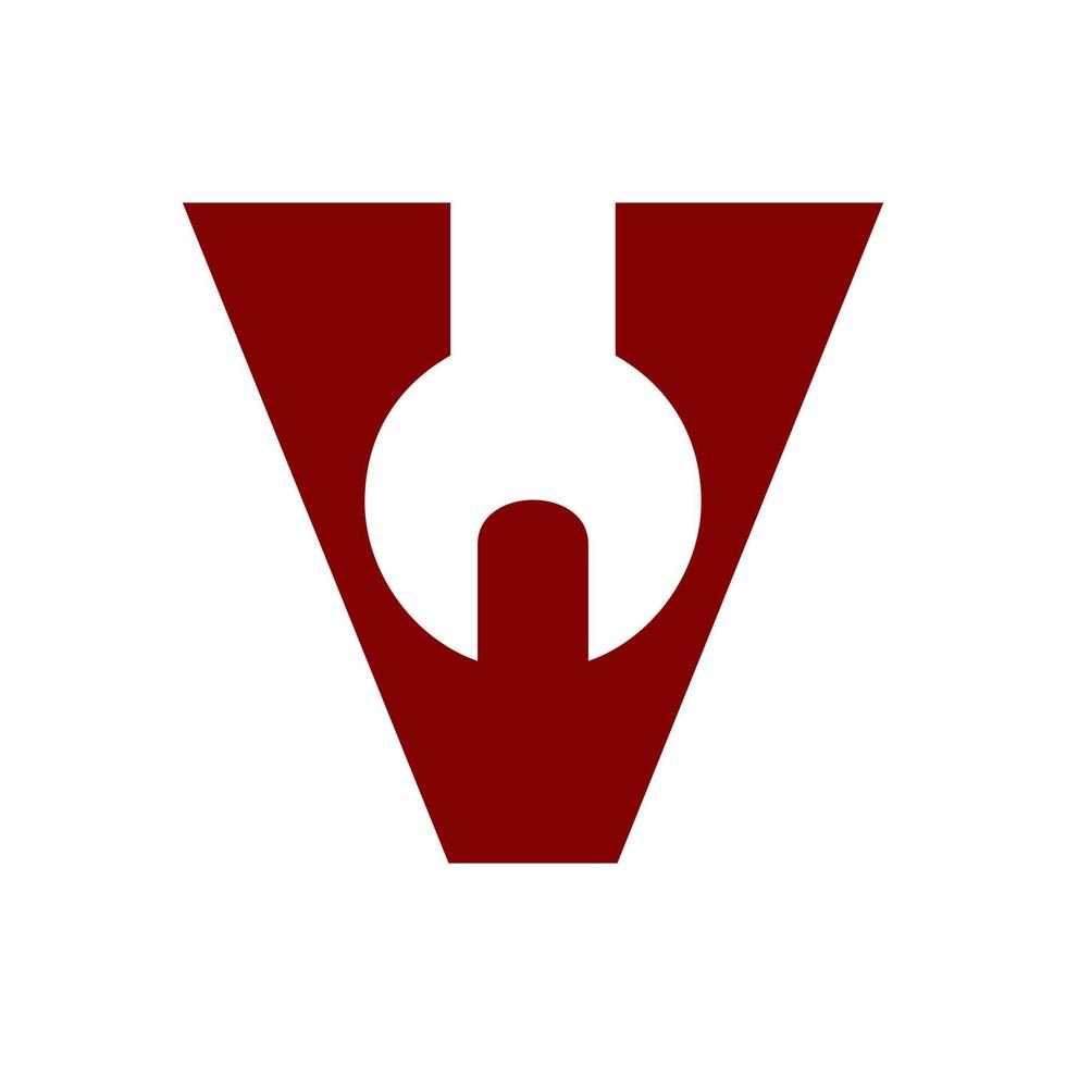 Initial V Tool Logo vector