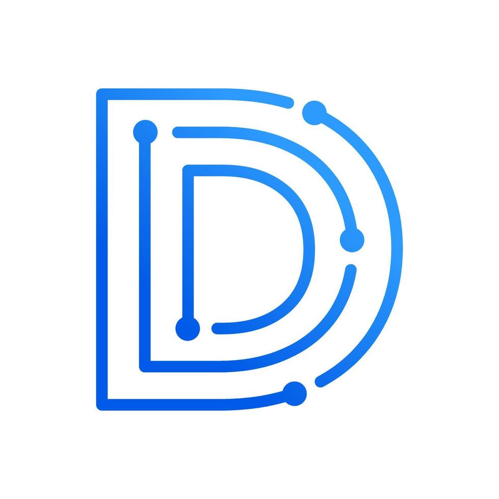 Initial D Technology Logo vector