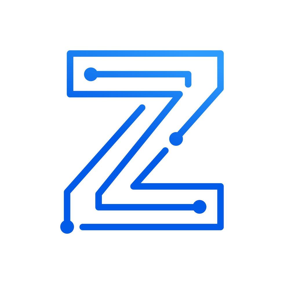 Initial Z Technology Logo vector