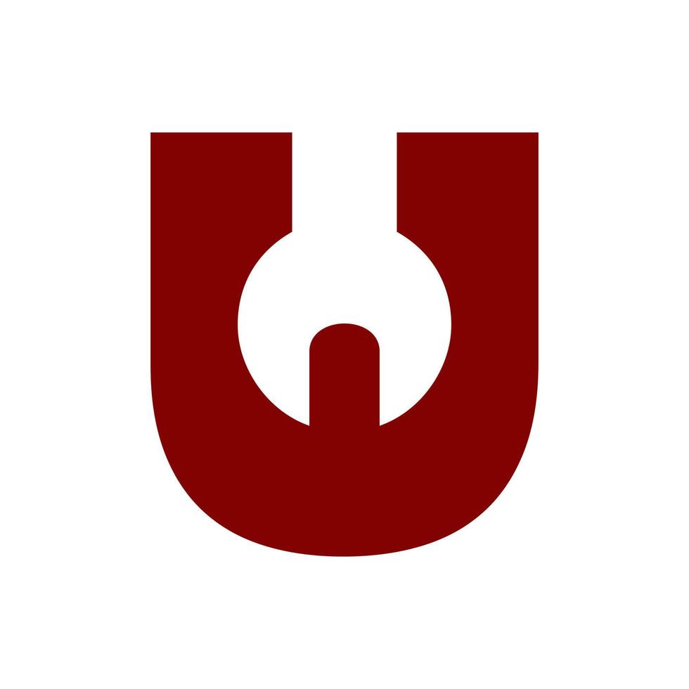 Initial U Tool Logo vector