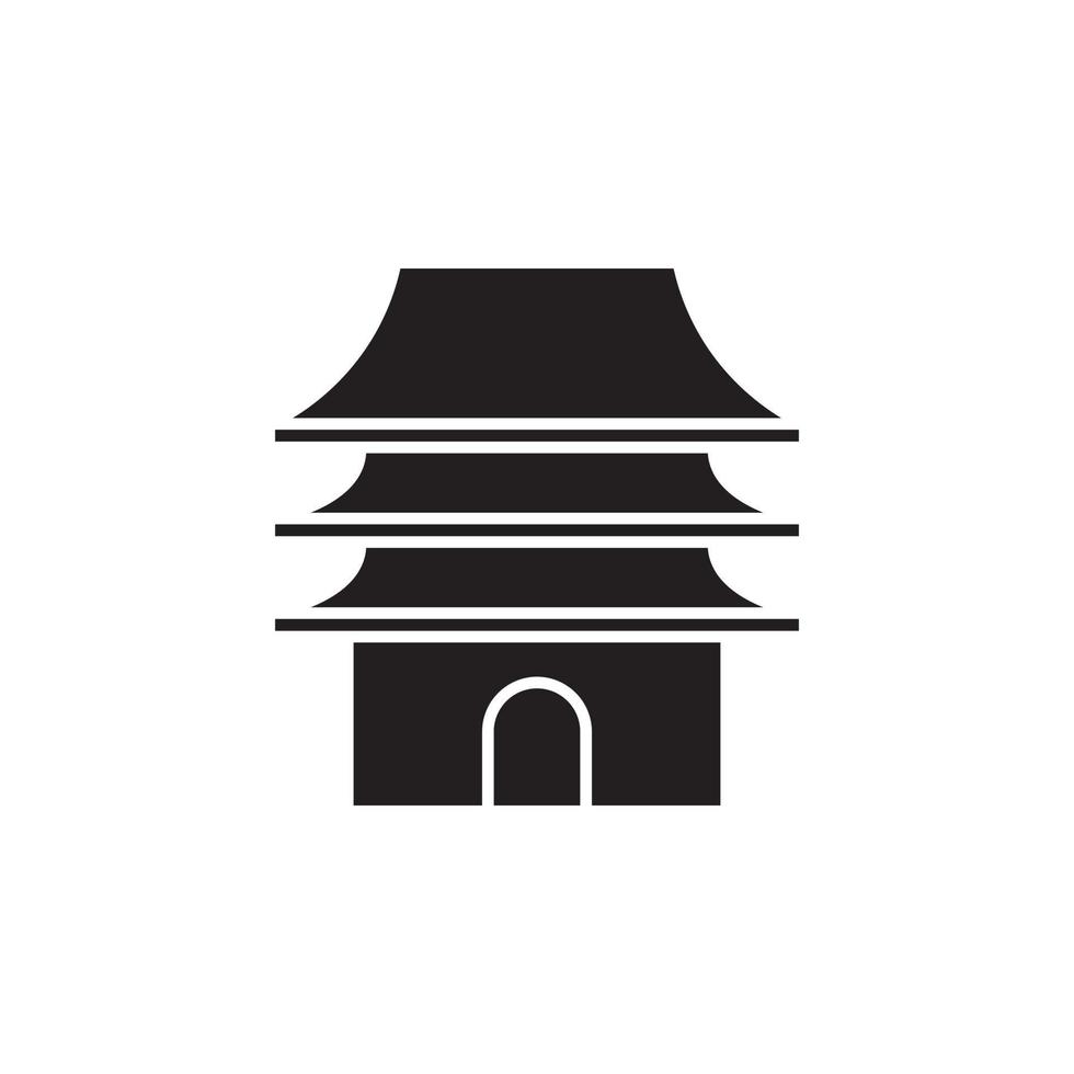 traditional chinese buildingvector for website symbol icon presentation vector