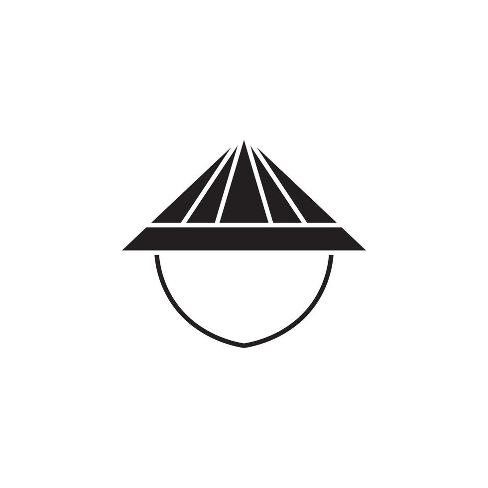Chinese cap vector for website symbol icon presentation