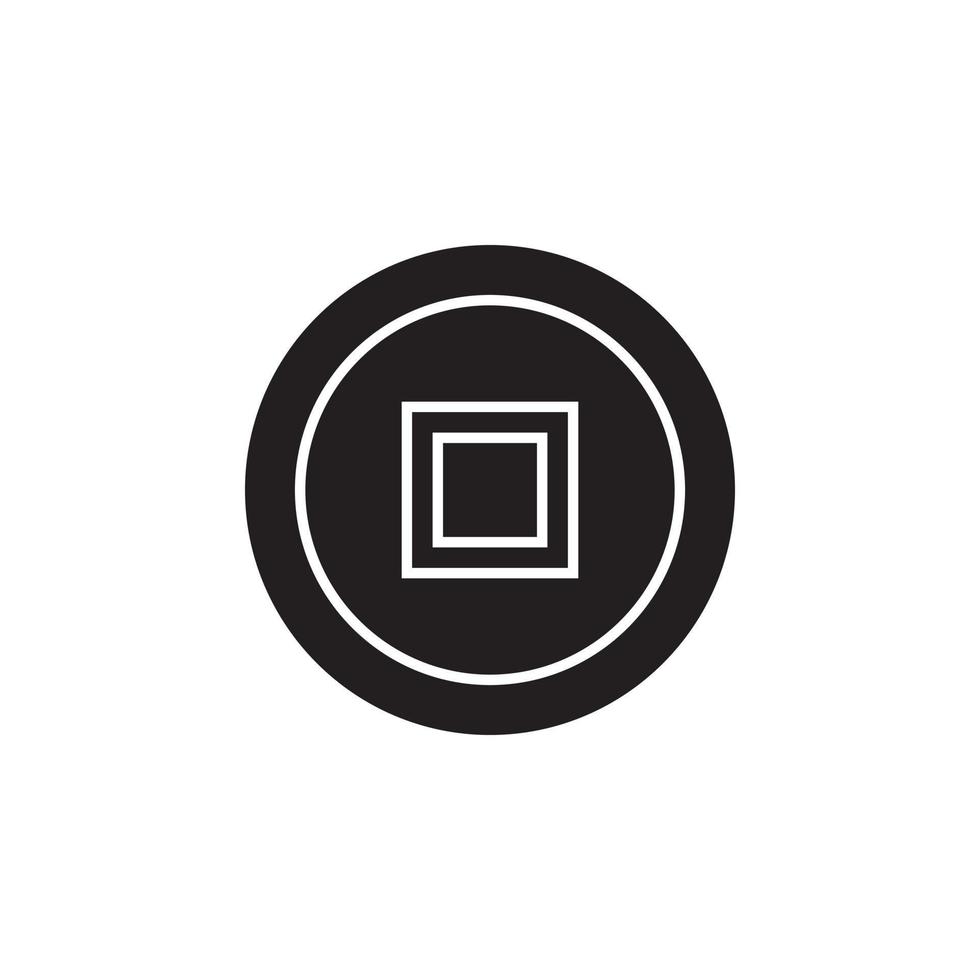 coin chinese vector for website symbol icon presentation