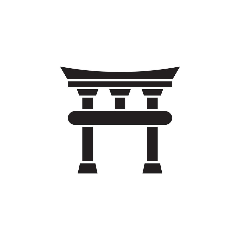 temple chinese vector for website symbol icon presentation