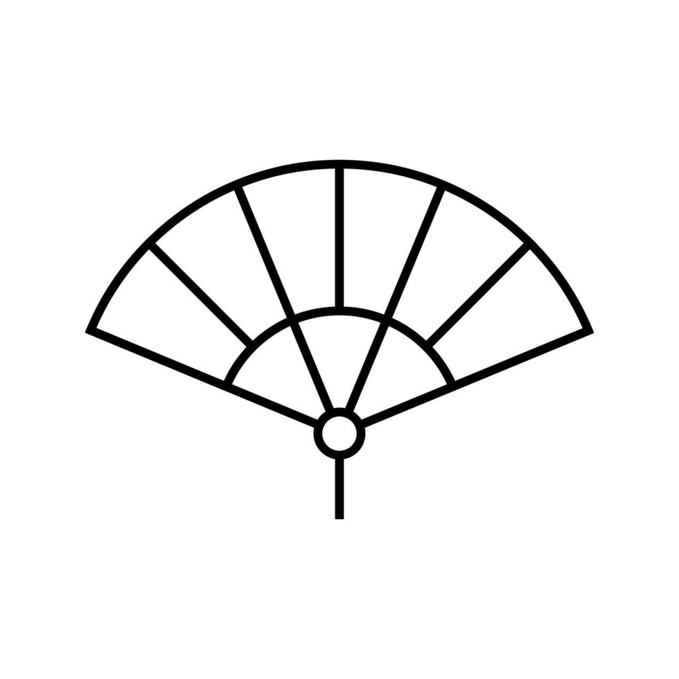 hand fan vector for website symbol icon presentation
