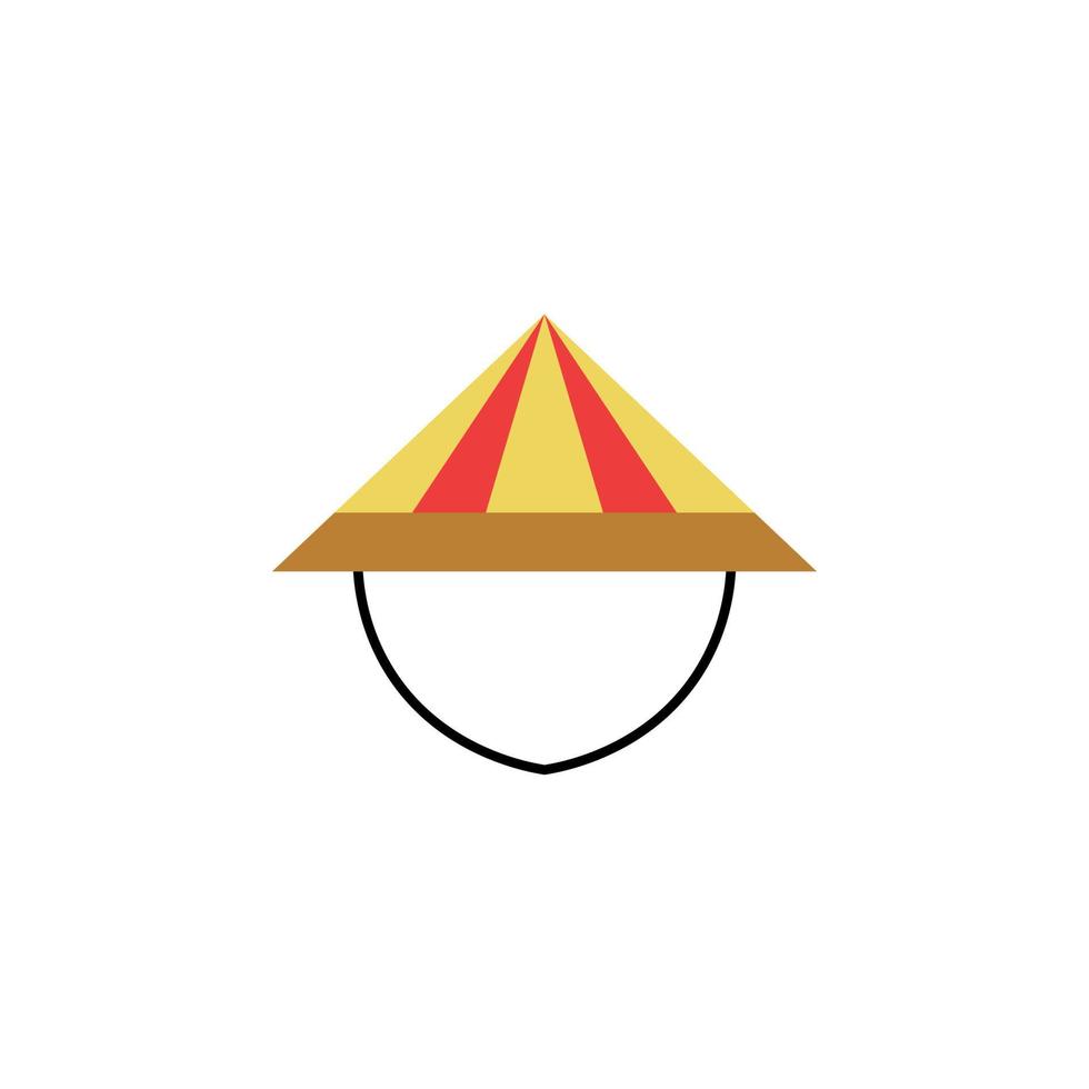Chinese cap vector for website symbol icon presentation