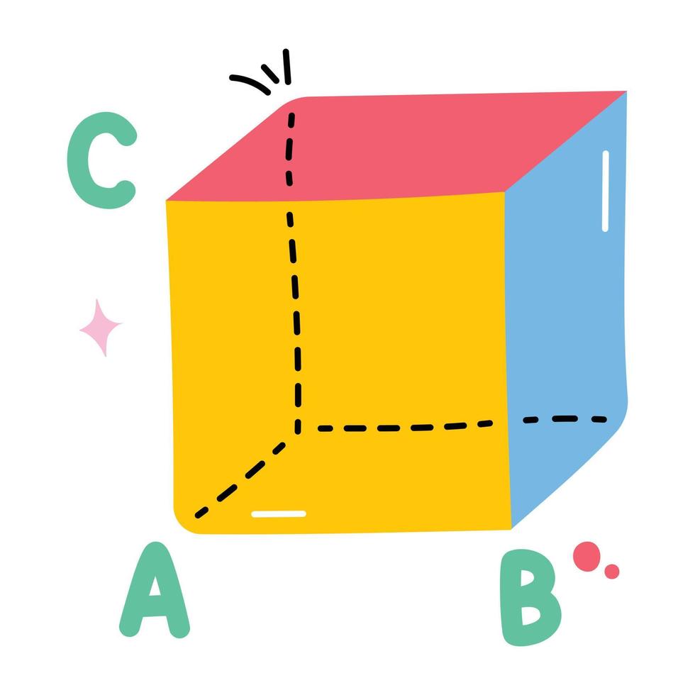 conceptos de cubo de moda vector