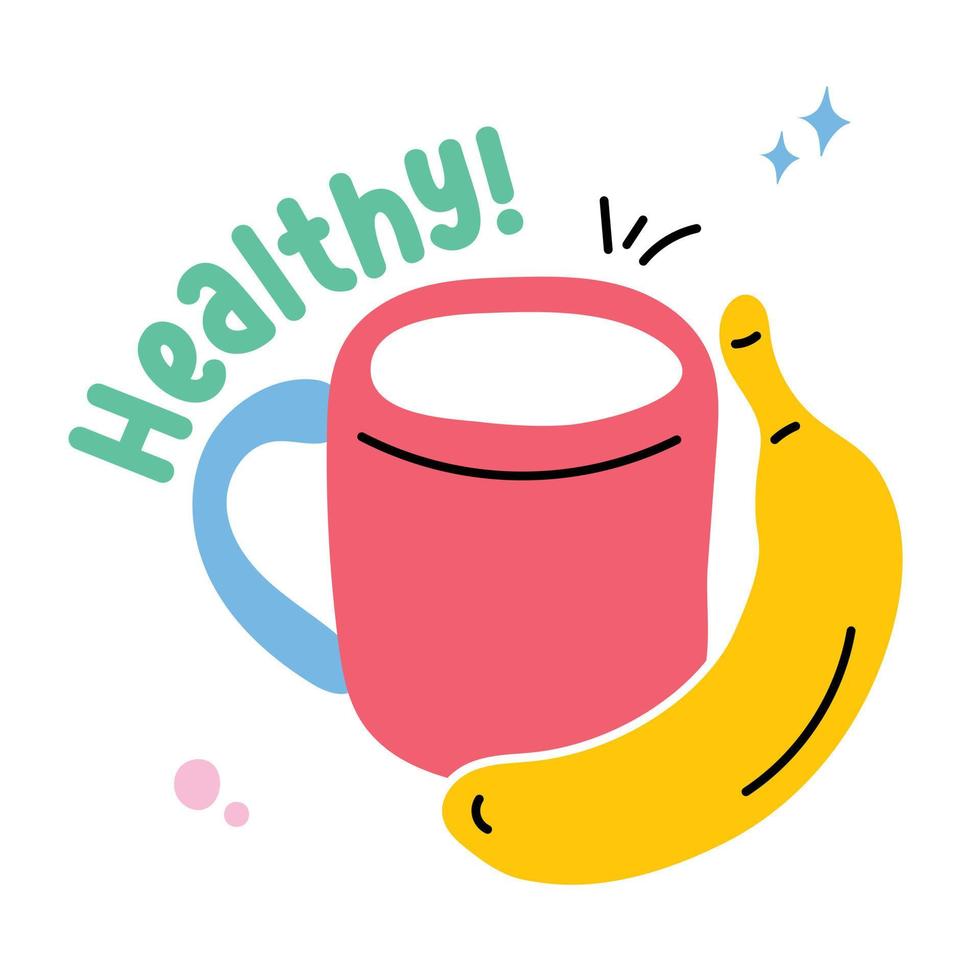 Trendy Healthy Diet vector