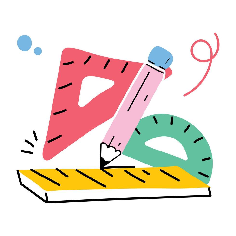 Trendy Drawing Concepts vector