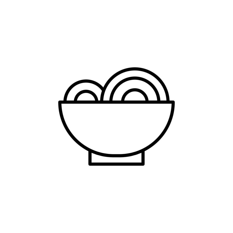 noodle bowl vector for website symbol icon presentation