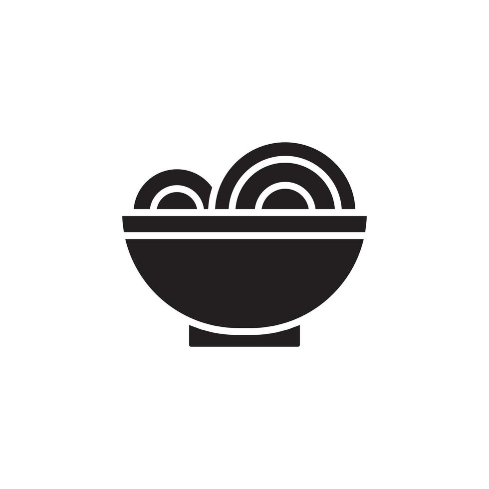 noodle bowl vector for website symbol icon presentation