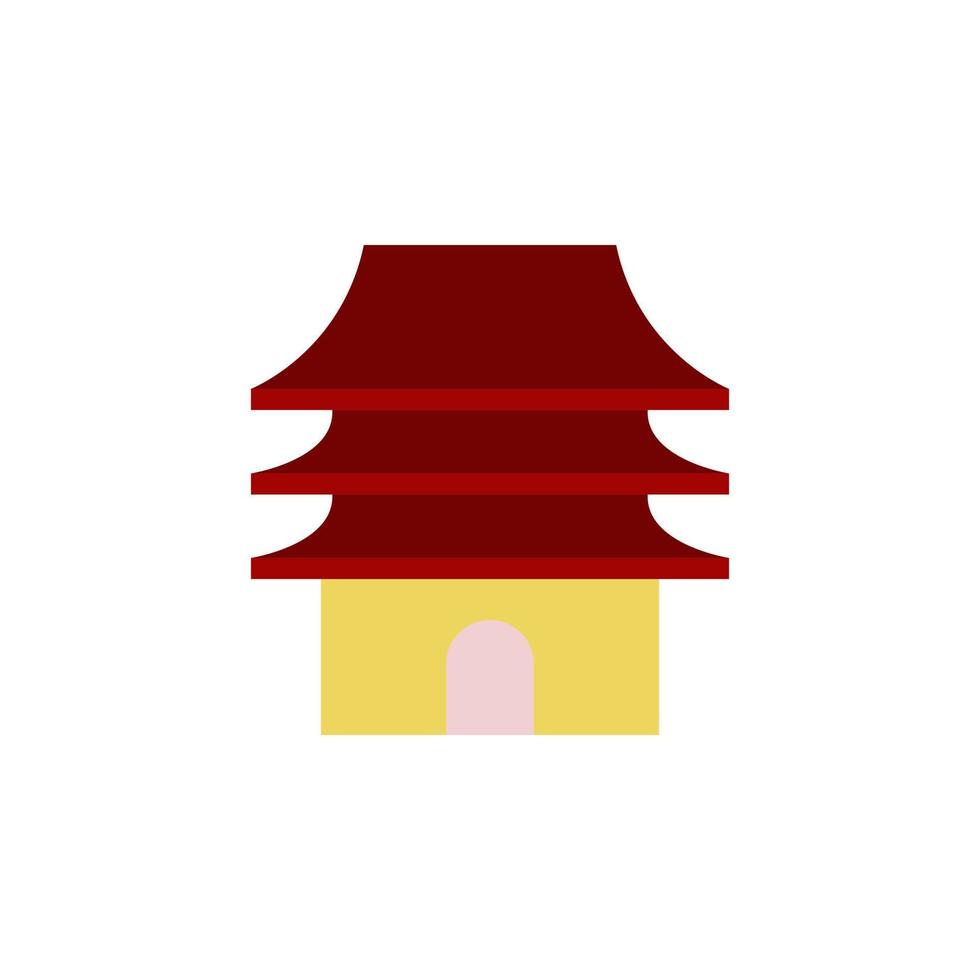 traditional chinese buildingvector for website symbol icon presentation vector