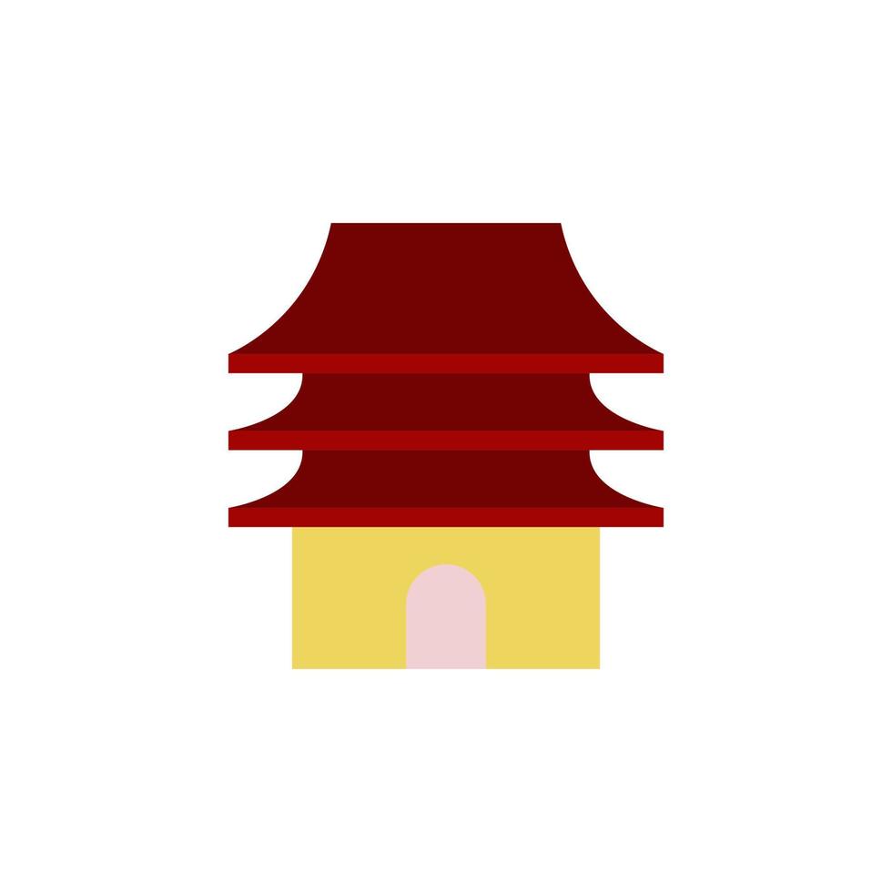 traditional chinese buildingvector for website symbol icon presentation vector