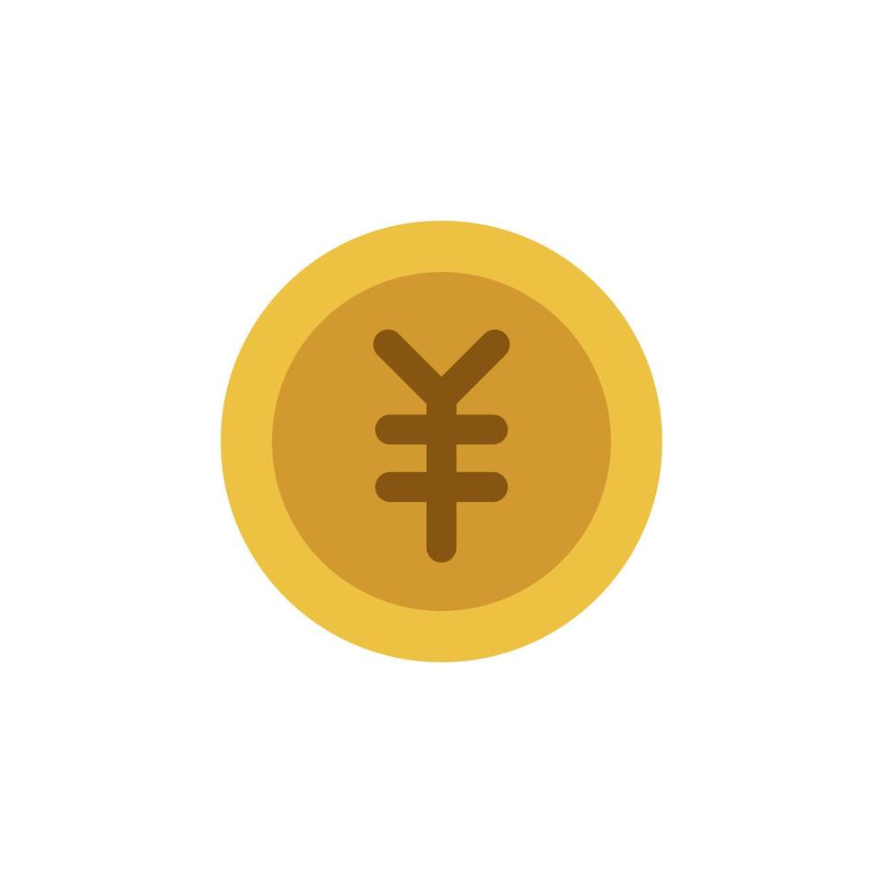 vector de yuan para la presentación del icono del símbolo del sitio web