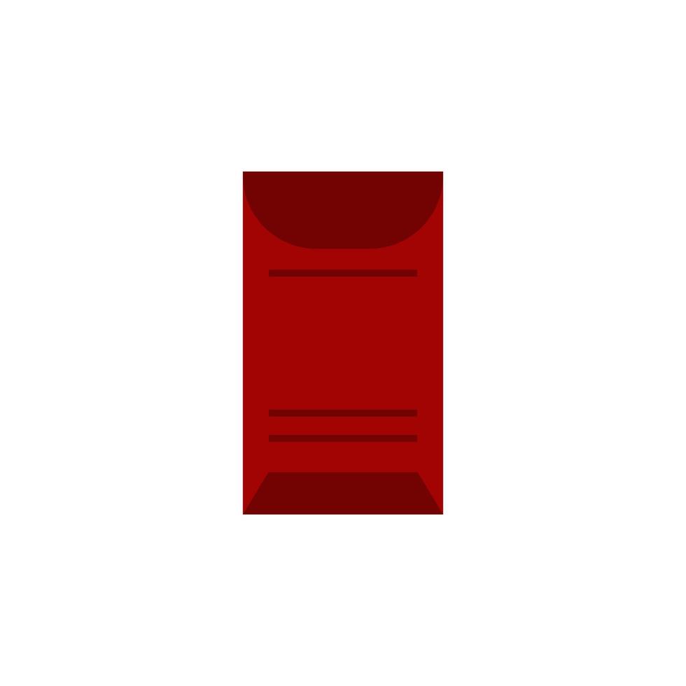 vector de sobre rojo para presentación de icono de símbolo de sitio web