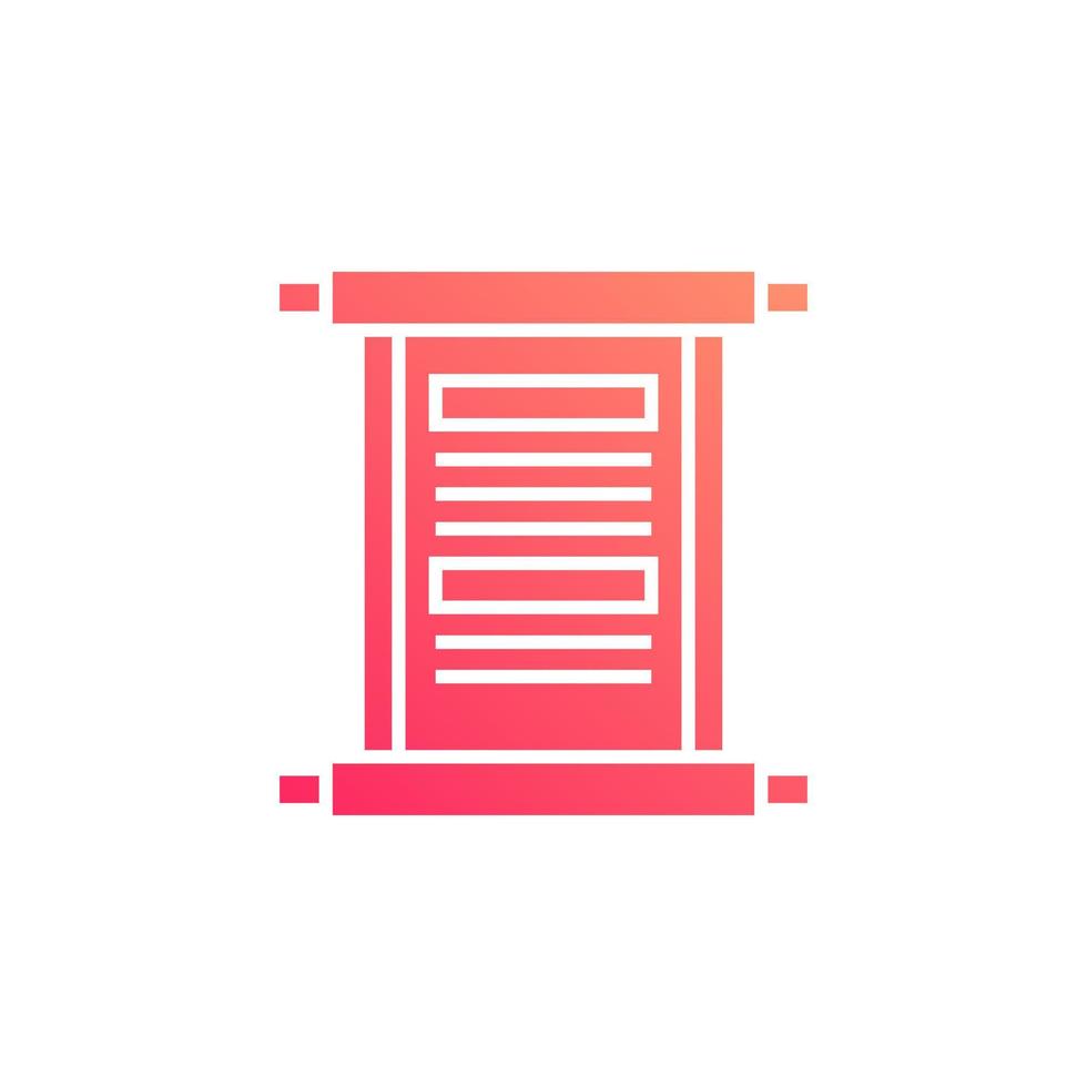chinese scroll vector for website symbol icon presentation