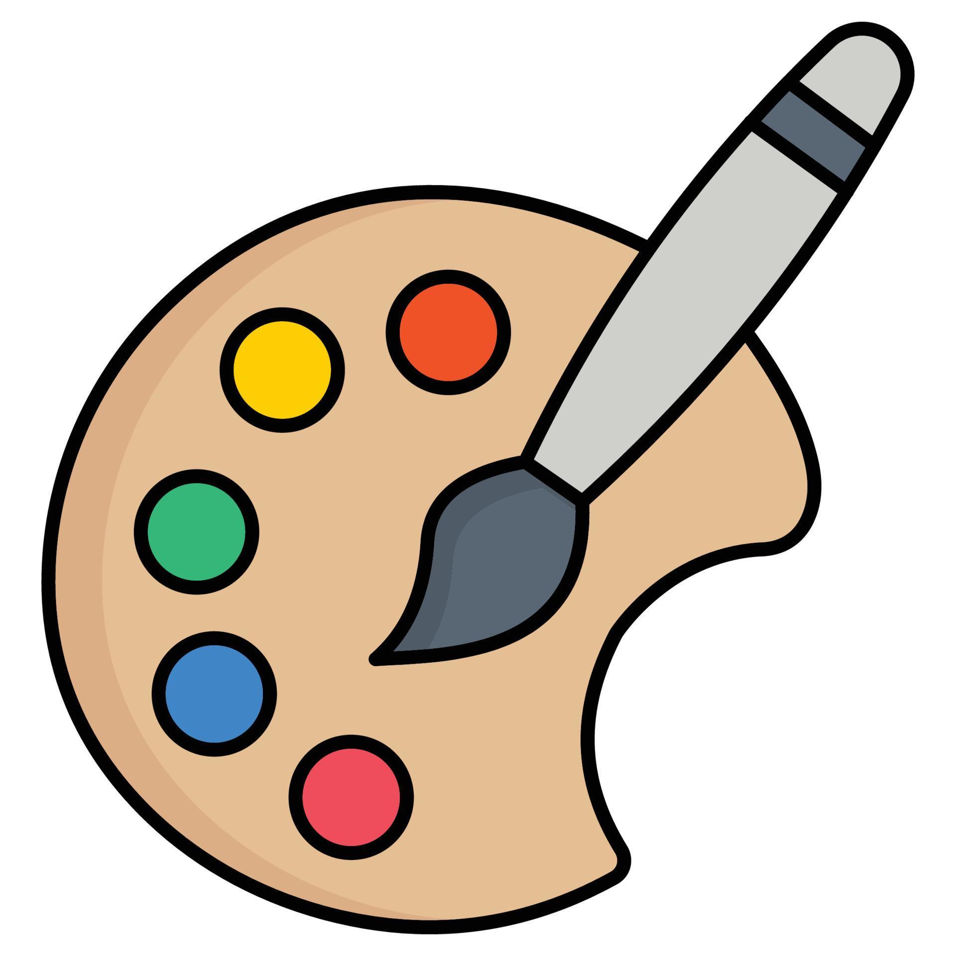Drawing palette which can easily edit or modify 17063263 Vector Art at