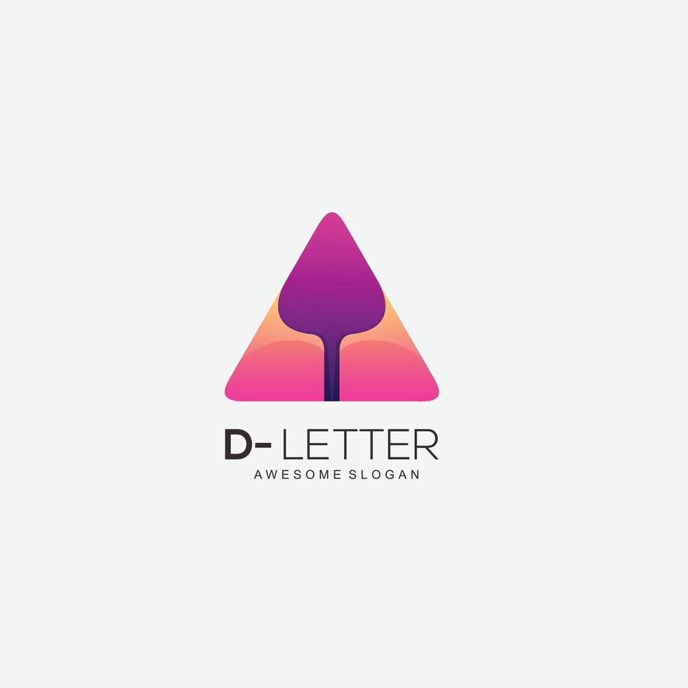 triangle spruce design vector logo gradient color icon