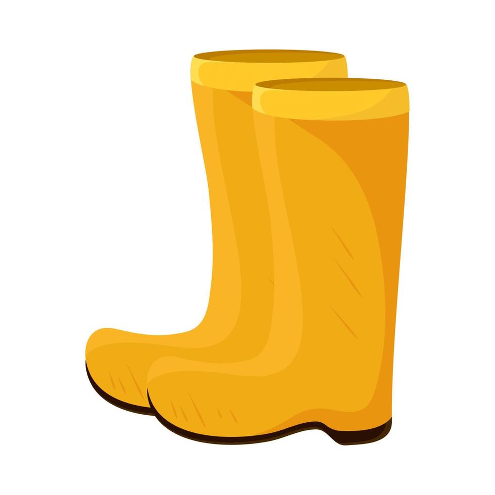 gardening rubber boots vector