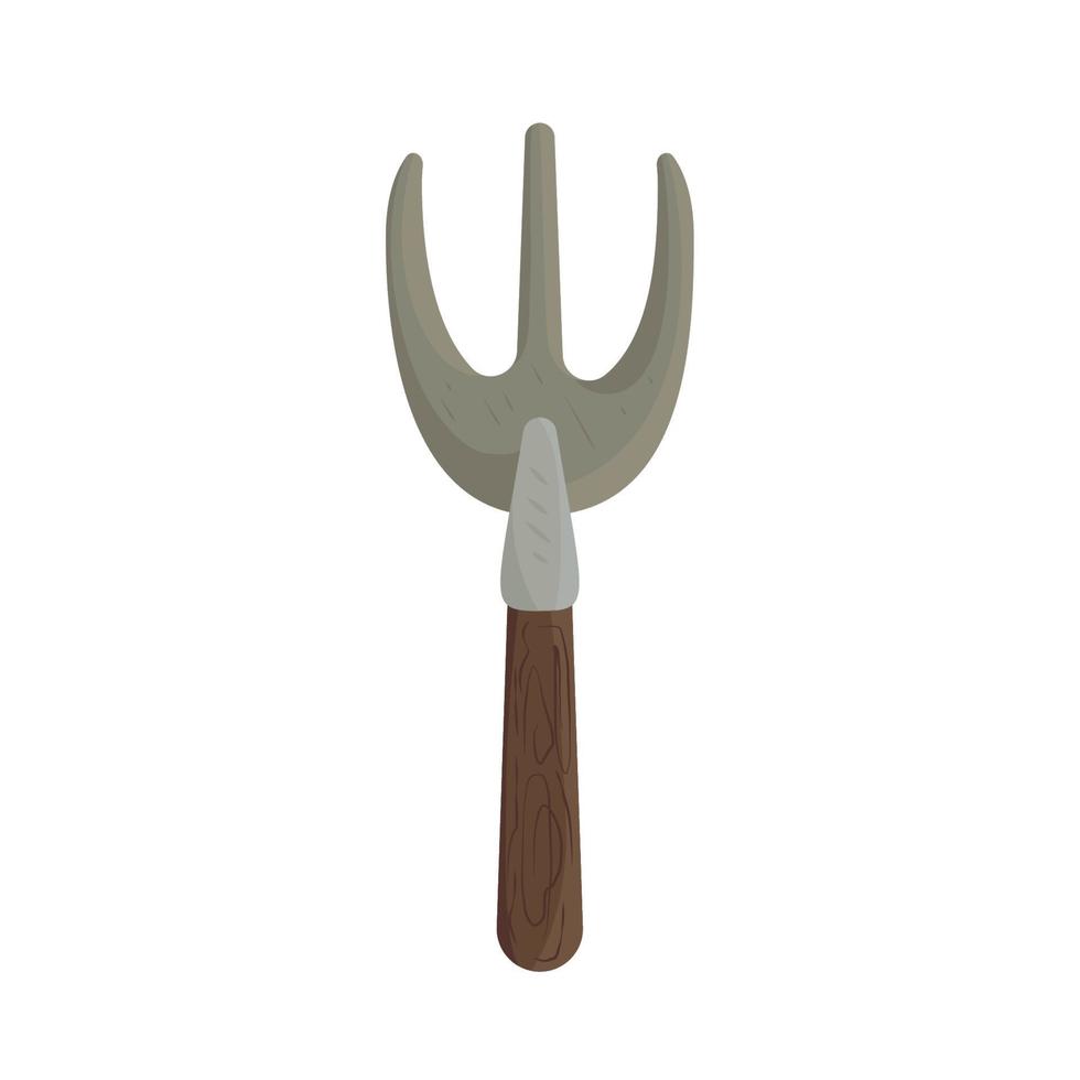 gardening pitchfork tool vector