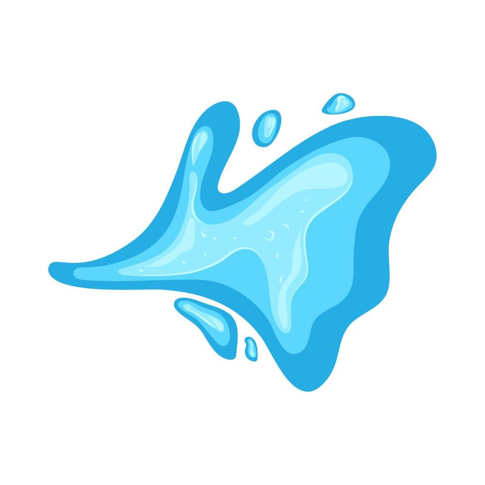 salpicaduras de agua azul vector