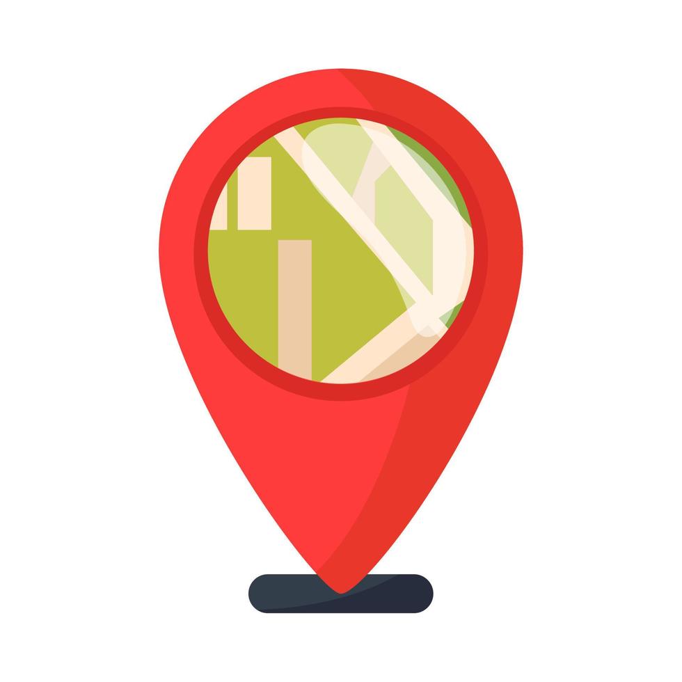 gps navigation pin vector
