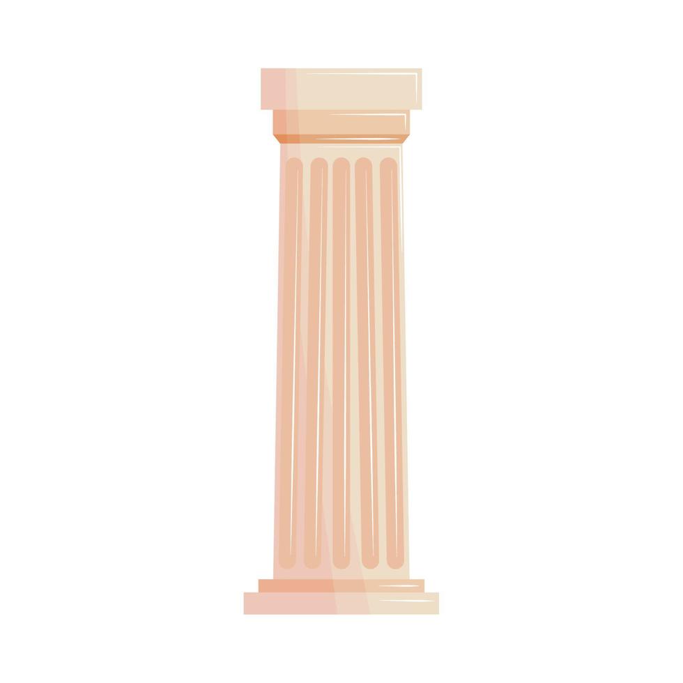 column greek culture vector