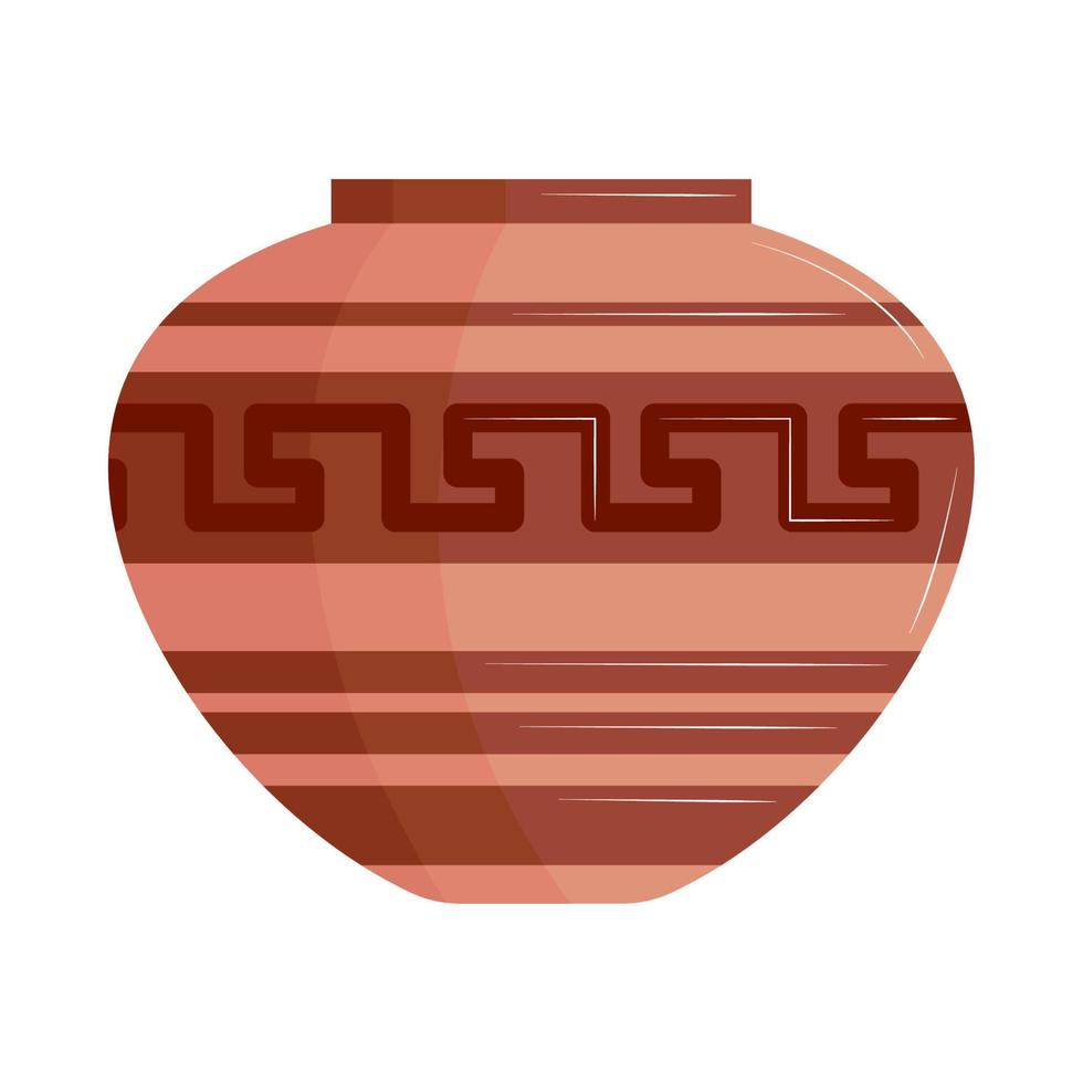 pottery vase greek culture vector