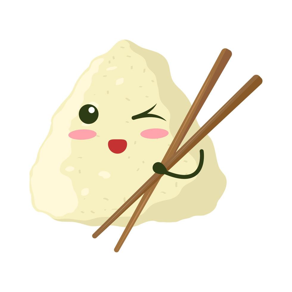 lindo zongzi y palos vector