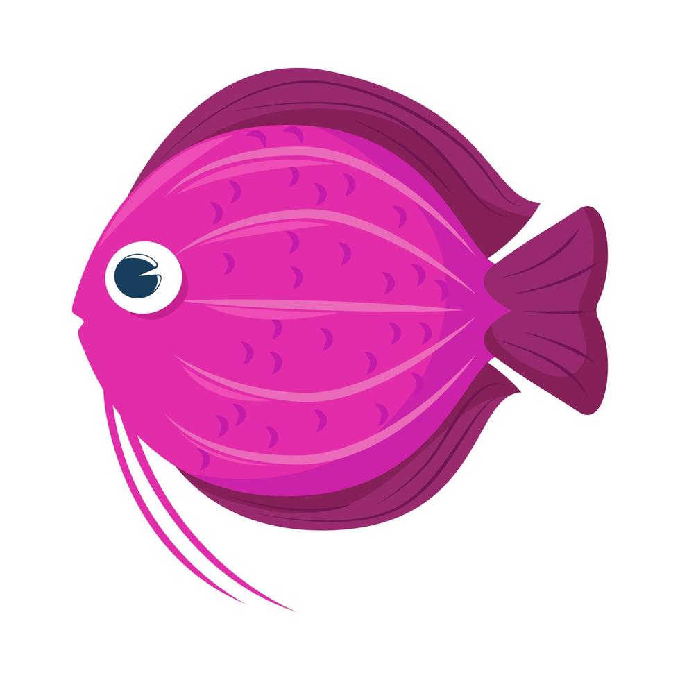 fish cute cartoon vector
