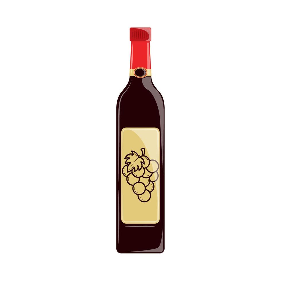 wine bottle icon vector