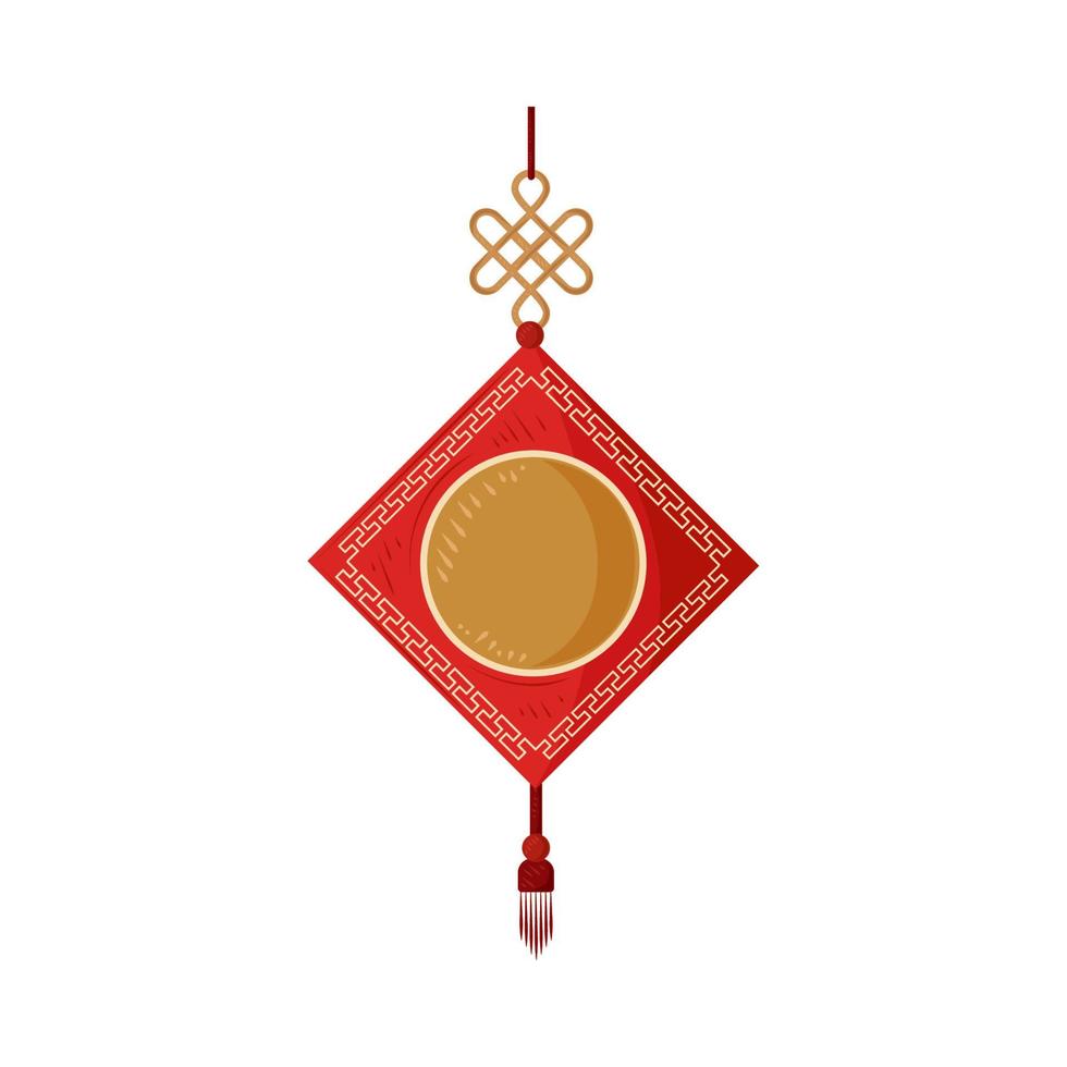 hanging chinese decoration vector