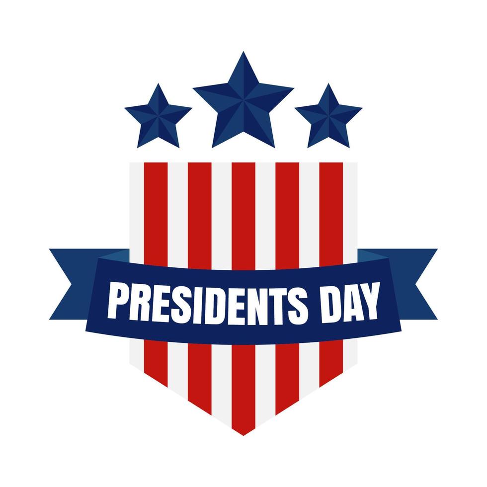 presidents day emblem vector