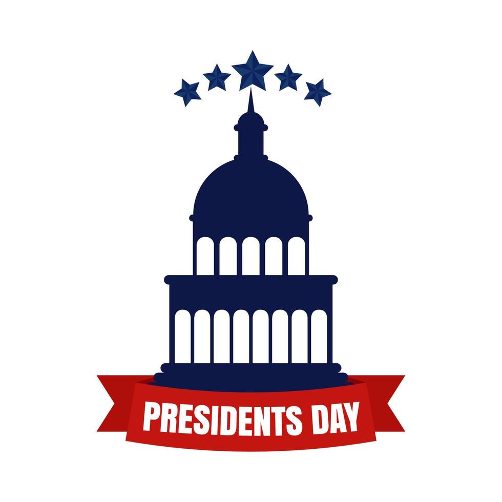 presidents day concept vector