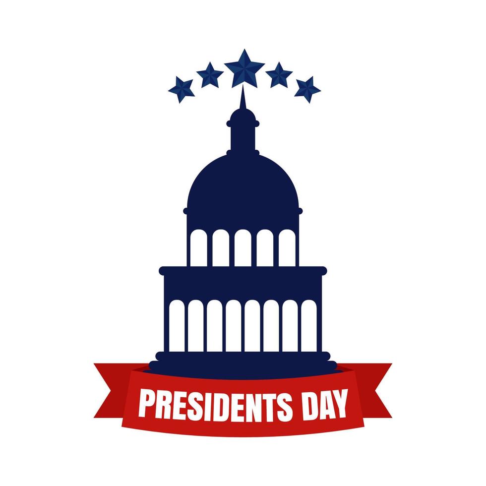 presidents day concept vector