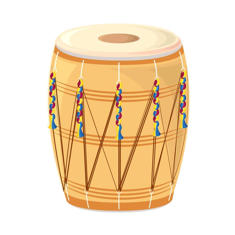 indian drum instrument vector