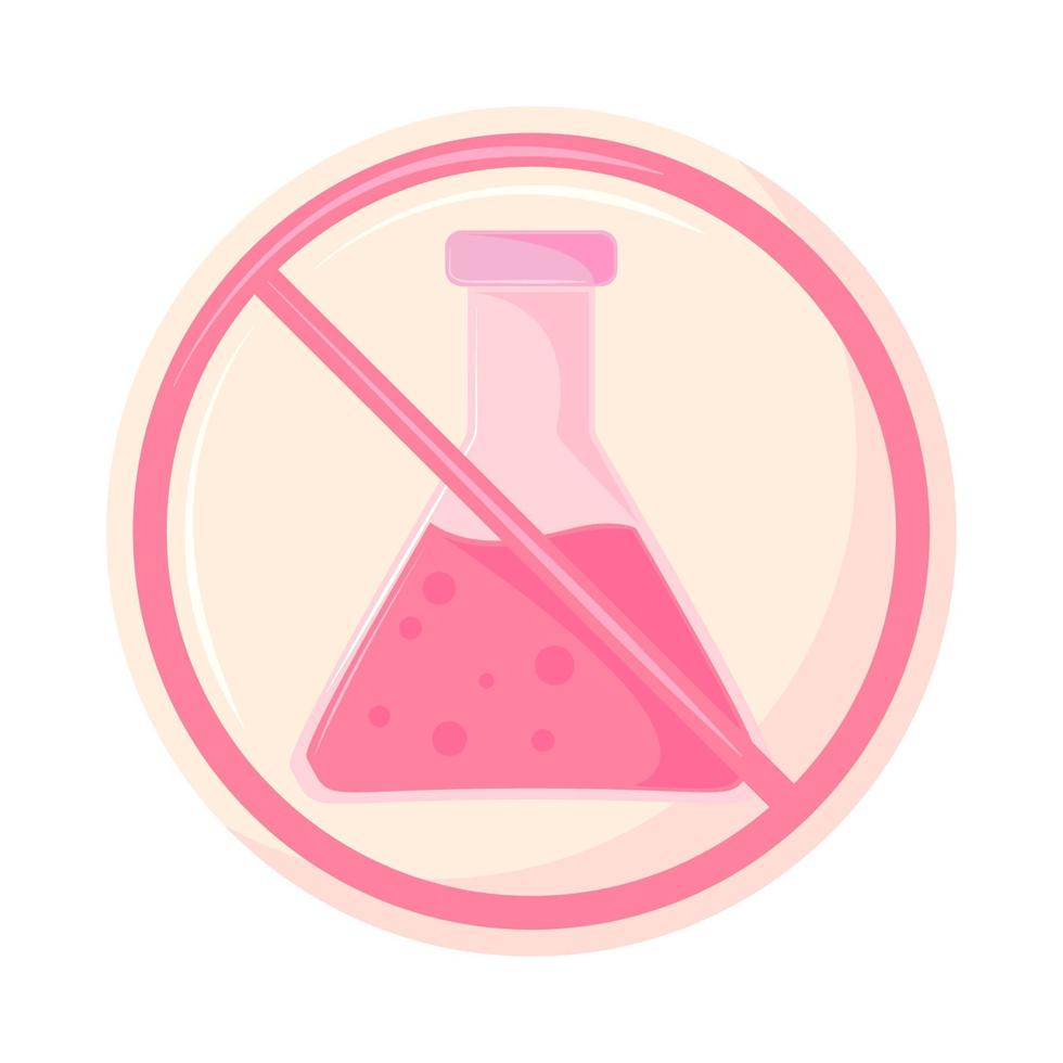 cruelty free chemical test tube vector