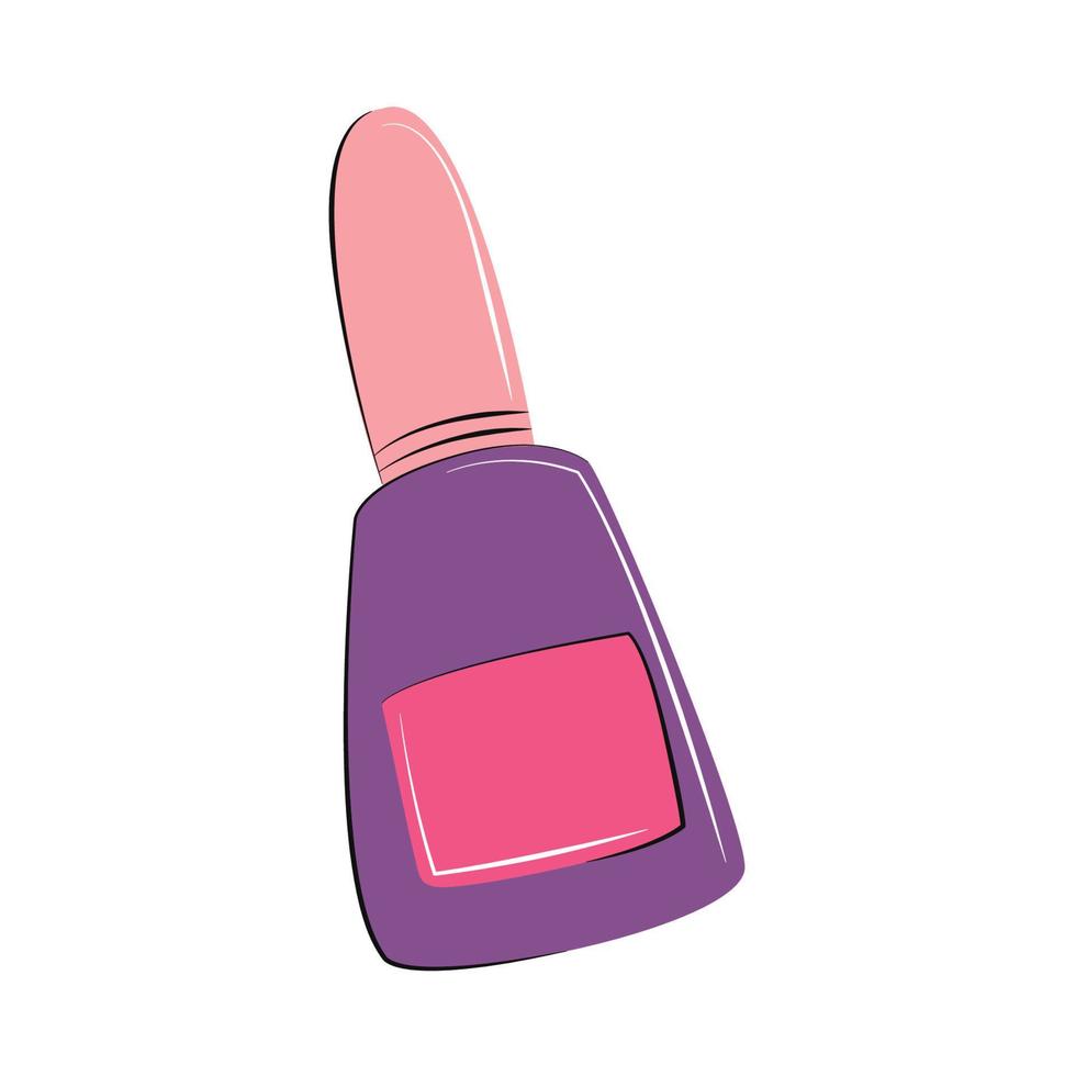 icono de esmalte de uñas vector