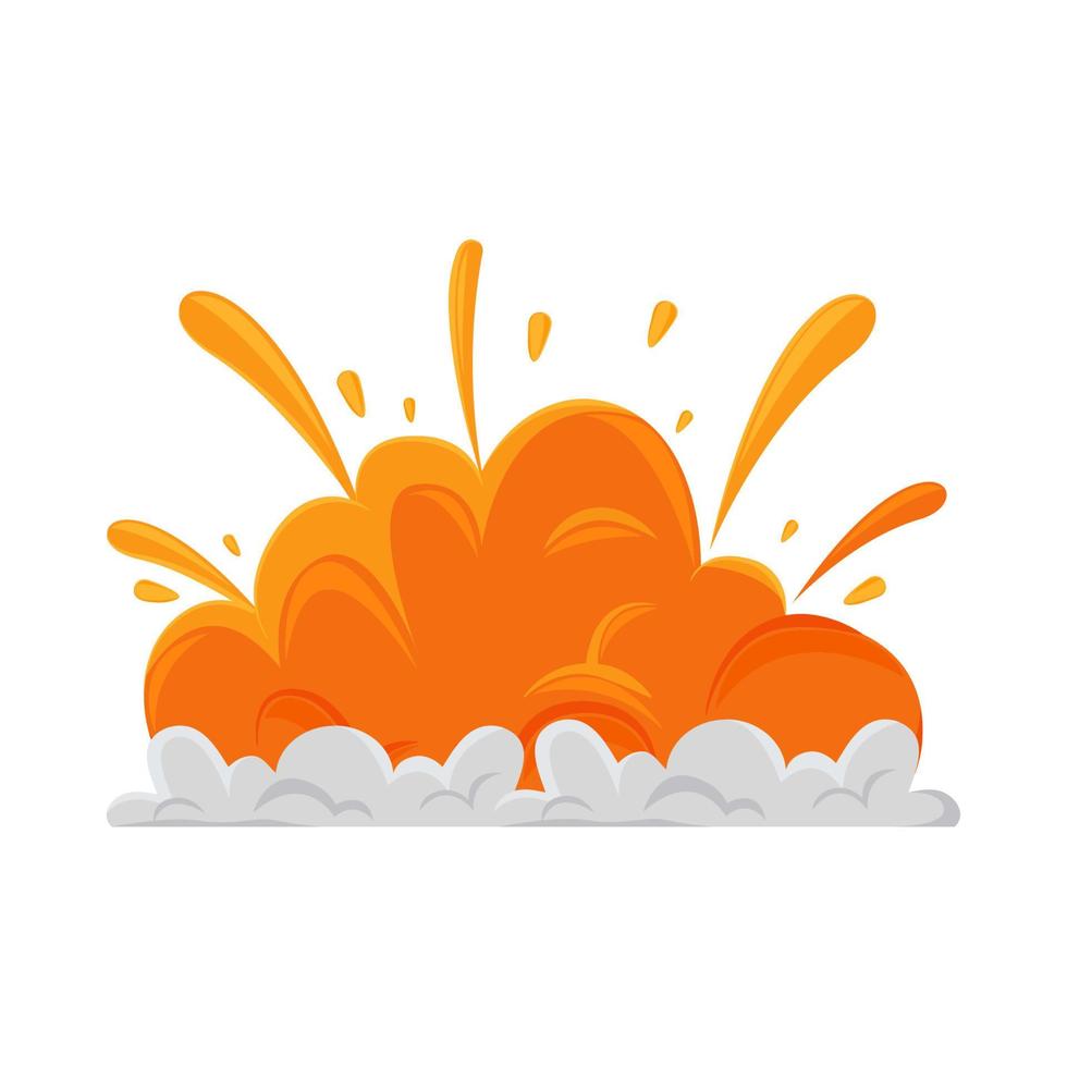 explosion flat icon vector