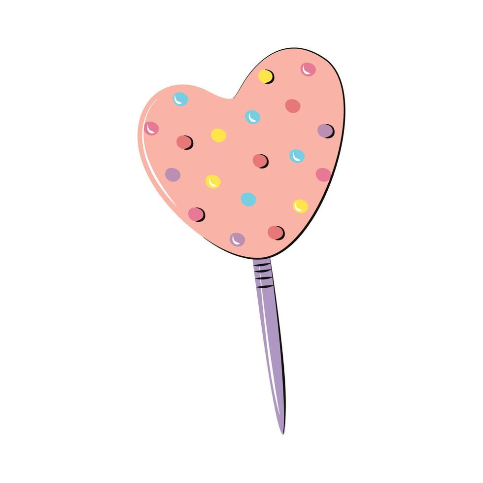 heart in a stick vector